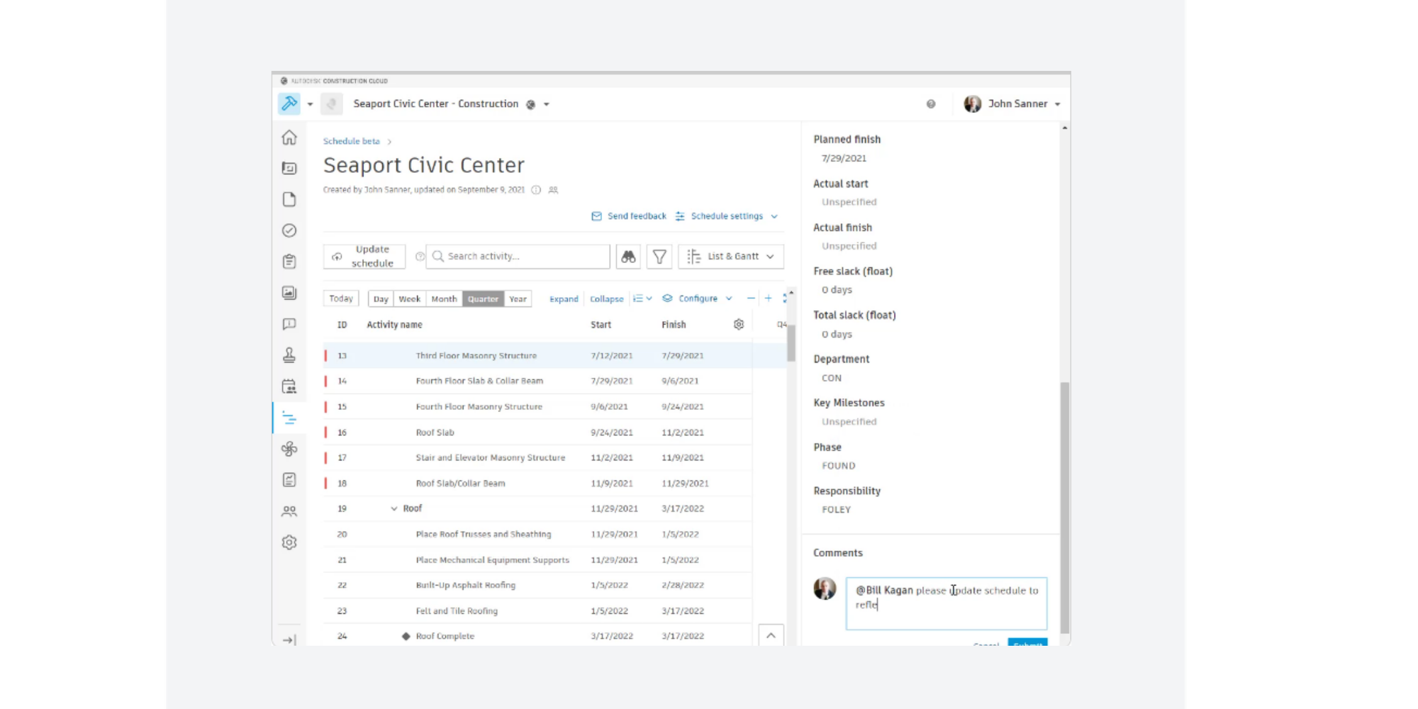 Electrical constractor sofware Autodes Construction Cloud UI